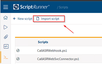 import script