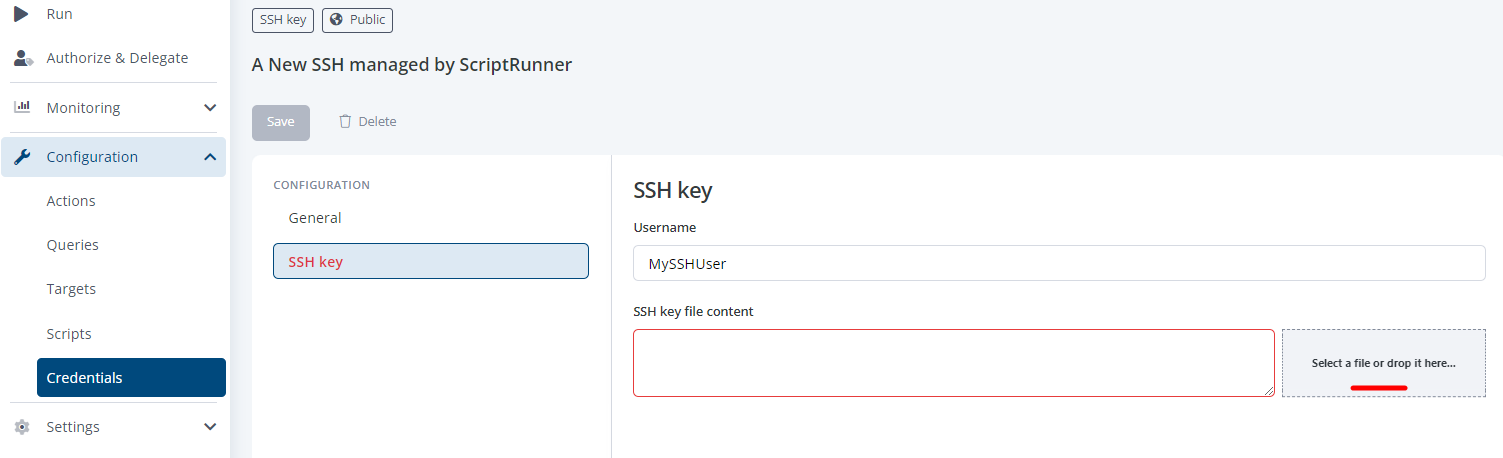 Secure Shell SSH key