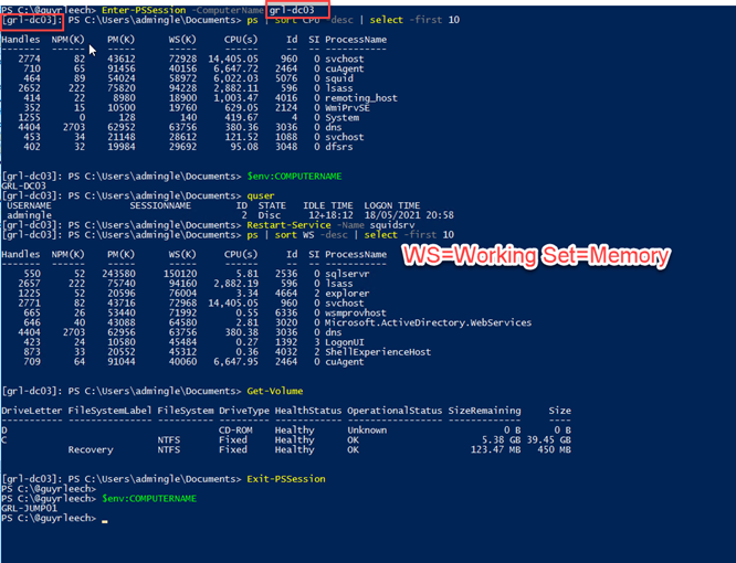 Using PowerShell remote sessions interactively via Enter-PSSession