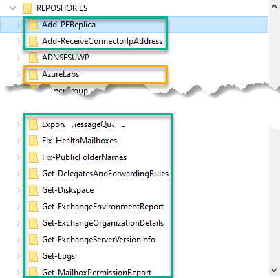 Repositories, Screenshot,